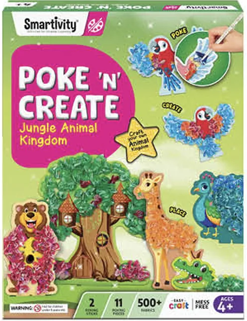 Smartivity Poke 'N' Create Jungle Animal Kingdom (4+ Years)